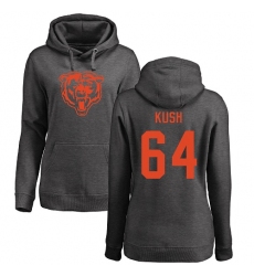 NFL Women's Nike Chicago Bears #64 Eric Kush Ash One Color Pullover Hoodie