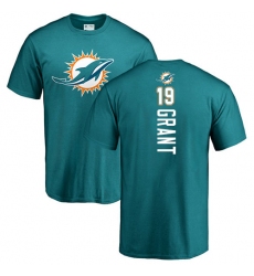 NFL Nike Miami Dolphins #19 Jakeem Grant Aqua Green Backer T-Shirt