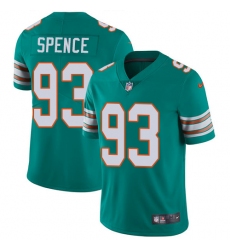 Men's Nike Miami Dolphins #93 Akeem Spence Aqua Green Alternate Vapor Untouchable Limited Player NFL Jersey