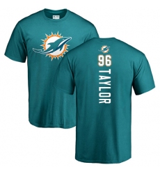 NFL Nike Miami Dolphins #96 Vincent Taylor Aqua Green Backer T-Shirt