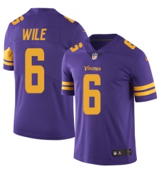 Youth Nike Minnesota Vikings #6 Matt Wile Limited Purple Rush Vapor Untouchable NFL Jersey