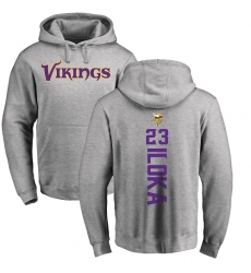 NFL Nike Minnesota Vikings #23 George Iloka Ash Backer Pullover Hoodie