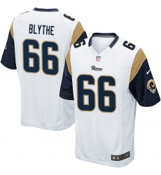 Men's Nike Los Angeles Rams #66 Austin Blythe Game White NFL Jersey
