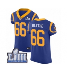 Men's Nike Los Angeles Rams #66 Austin Blythe Royal Blue Alternate Vapor Untouchable Elite Player Super Bowl LIII Bound NFL Jersey