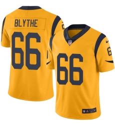Youth Nike Los Angeles Rams #66 Austin Blythe Limited Gold Rush Vapor Untouchable NFL Jersey
