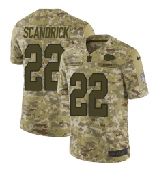 Men's Nike Kansas City Chiefs #22 Orlando Scandrick Limited Camo 2018 Salute to Service NFL Jersey