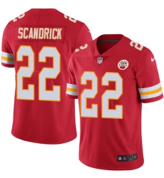 Men's Nike Kansas City Chiefs #22 Orlando Scandrick Red Team Color Vapor Untouchable Limited Player NFL Jersey