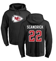 NFL Nike Kansas City Chiefs #22 Orlando Scandrick Black Name & Number Logo Pullover Hoodie