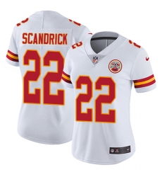 Women's Nike Kansas City Chiefs #22 Orlando Scandrick White Vapor Untouchable Limited Player NFL Jersey