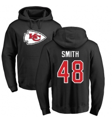NFL Nike Kansas City Chiefs #48 Terrance Smith Black Name & Number Logo Pullover Hoodie