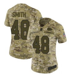 Women's Nike Kansas City Chiefs #48 Terrance Smith Limited Camo 2018 Salute to Service NFL Jersey