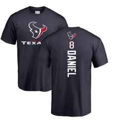 NFL Nike Houston Texans #8 Trevor Daniel Navy Blue Backer T-Shirt