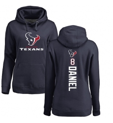 NFL Women's Nike Houston Texans #8 Trevor Daniel Navy Blue Backer Pullover Hoodie