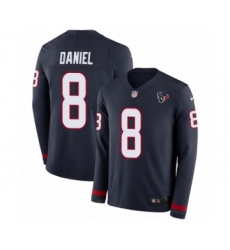 Youth Nike Houston Texans #8 Trevor Daniel Limited Navy Blue Therma Long Sleeve NFL Jersey