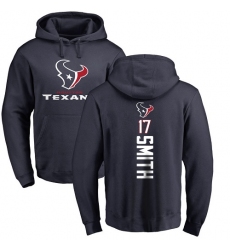 NFL Nike Houston Texans #17 Vyncint Smith Navy Blue Backer Pullover Hoodie