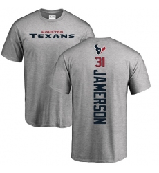NFL Nike Houston Texans #31 Natrell Jamerson Ash Backer T-Shirt