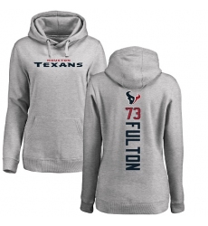 NFL Women's Nike Houston Texans #73 Zach Fulton Ash Backer Pullover Hoodie