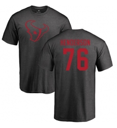 NFL Nike Houston Texans #76 Seantrel Henderson Ash One Color T-Shirt