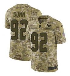 Men's Nike Houston Texans #92 Brandon Dunn Limited Camo 2018 Salute to Service NFL Jersey