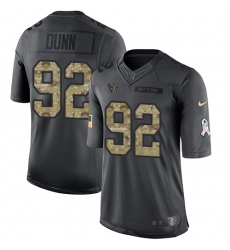 Youth Nike Houston Texans #92 Brandon Dunn Limited Black 2016 Salute to Service NFL Jersey