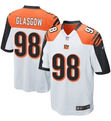 Men's Nike Cincinnati Bengals #98 Ryan Glasgow Game White NFL Jersey