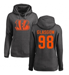 NFL Women's Nike Cincinnati Bengals #98 Ryan Glasgow Ash One Color Pullover Hoodie