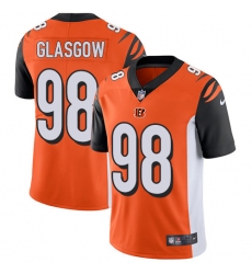 Youth Nike Cincinnati Bengals #98 Ryan Glasgow Orange Alternate Vapor Untouchable Limited Player NFL Jersey