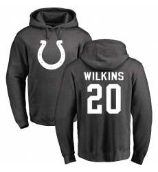 NFL Nike Indianapolis Colts #20 Jordan Wilkins Ash One Color Pullover Hoodie