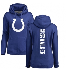 NFL Women's Nike Indianapolis Colts #50 Anthony Walker Royal Blue Backer Pullover Hoodie