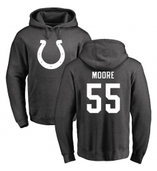 NFL Nike Indianapolis Colts #55 Skai Moore Ash One Color Pullover Hoodie