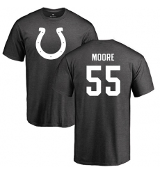 NFL Nike Indianapolis Colts #55 Skai Moore Ash One Color T-Shirt