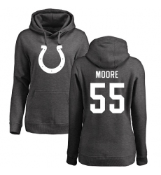 NFL Women's Nike Indianapolis Colts #55 Skai Moore Ash One Color Pullover Hoodie