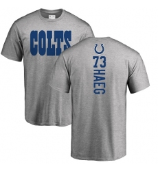 NFL Nike Indianapolis Colts #73 Joe Haeg Ash Backer T-Shirt
