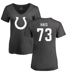 NFL Women's Nike Indianapolis Colts #73 Joe Haeg Ash One Color T-Shirt