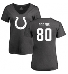 NFL Women's Nike Indianapolis Colts #80 Chester Rogers Ash One Color T-Shirt