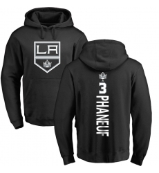 NHL Adidas Los Angeles Kings #3 Dion Phaneuf Black Backer Pullover Hoodie