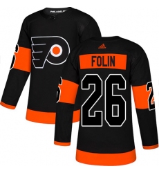 Youth Adidas Philadelphia Flyers #26 Christian Folin Premier Black Alternate NHL Jersey