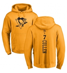 NHL Adidas Pittsburgh Penguins #7 Matt Cullen Gold One Color Backer Pullover Hoodie