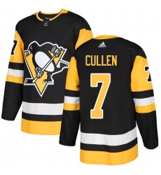 Youth Adidas Pittsburgh Penguins #7 Matt Cullen Authentic Black Home NHL Jersey