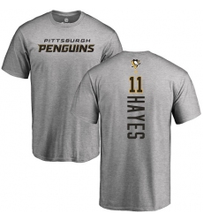 NHL Adidas Pittsburgh Penguins #11 Jimmy Hayes Ash Backer T-Shirt