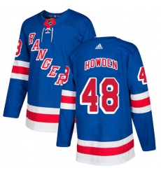 Men's Adidas New York Rangers #48 Brett Howden Premier Royal Blue Home NHL Jersey