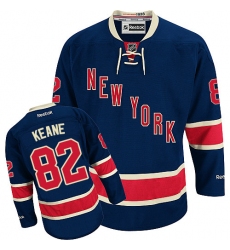 Women's Reebok New York Rangers #82 Joey Keane Authentic Navy Blue Third NHL Jersey