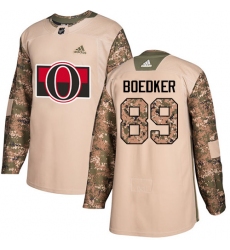 Youth Adidas Ottawa Senators #89 Mikkel Boedker Authentic Camo Veterans Day Practice NHL Jersey