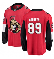 Youth Ottawa Senators #89 Mikkel Boedker Fanatics Branded Red Home Breakaway NHL Jersey