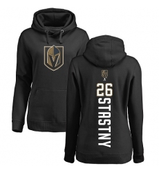 NHL Women's Adidas Vegas Golden Knights #26 Paul Stastny Black Backer Pullover Hoodie