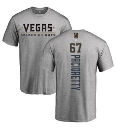 NHL Adidas Vegas Golden Knights #67 Max Pacioretty Gray Backer T-Shirt