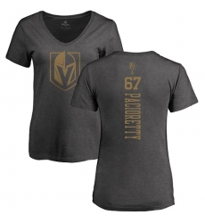 NHL Women's Adidas Vegas Golden Knights #67 Max Pacioretty Charcoal One Color Backer T-Shirt