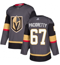 Youth Adidas Vegas Golden Knights #67 Max Pacioretty Authentic Gray Home NHL Jersey