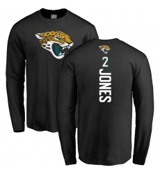 NFL Nike Jacksonville Jaguars #2 Landry Jones Black Backer Long Sleeve T-Shirt