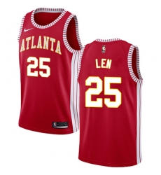 Women's Nike Atlanta Hawks #25 Alex Len Swingman Red NBA Jersey Statement Edition